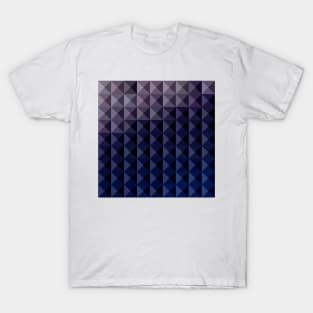 Purple Taupe Abstract Low Polygon Background T-Shirt